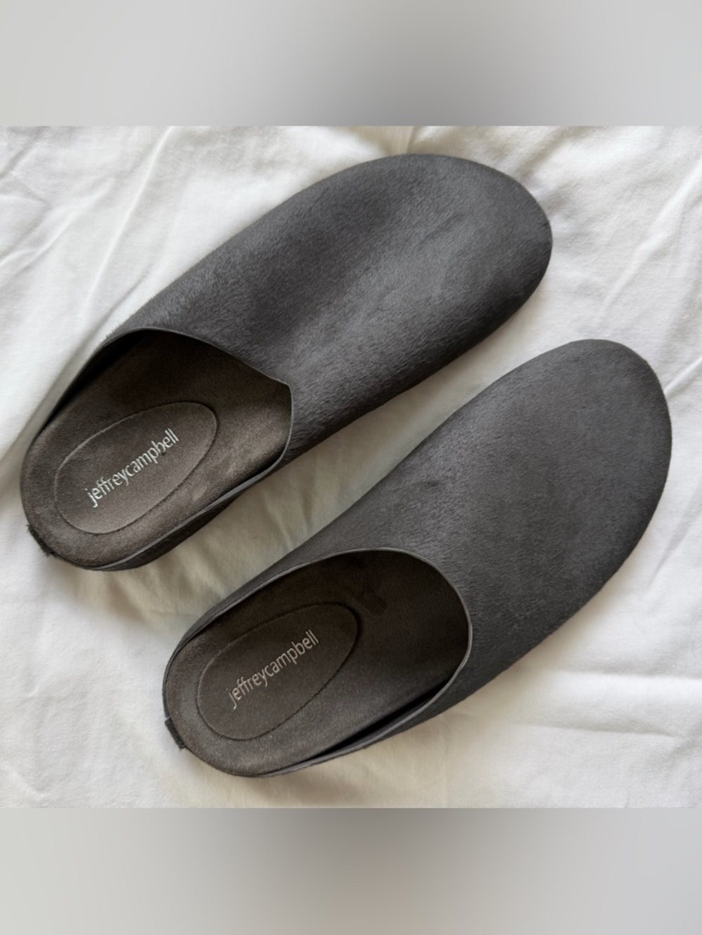 Jeffrey Campbell Black Minimalist Slip-On Mules